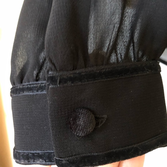 Forever 21 Black Sheer Button Down - Picture 5 of 5